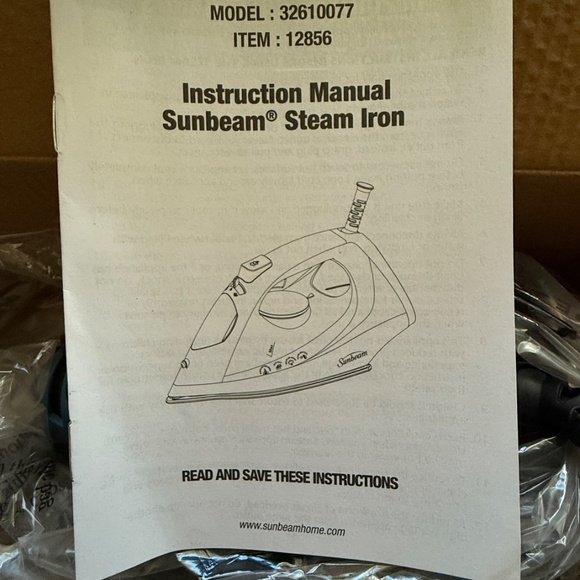 Sunbeam Classic Steam Iron Blue New - Picture 6 of 8